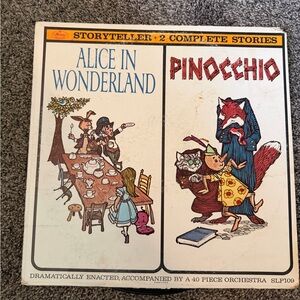 Alice in Wonderland & Pinocchio Storyteller Vinyl